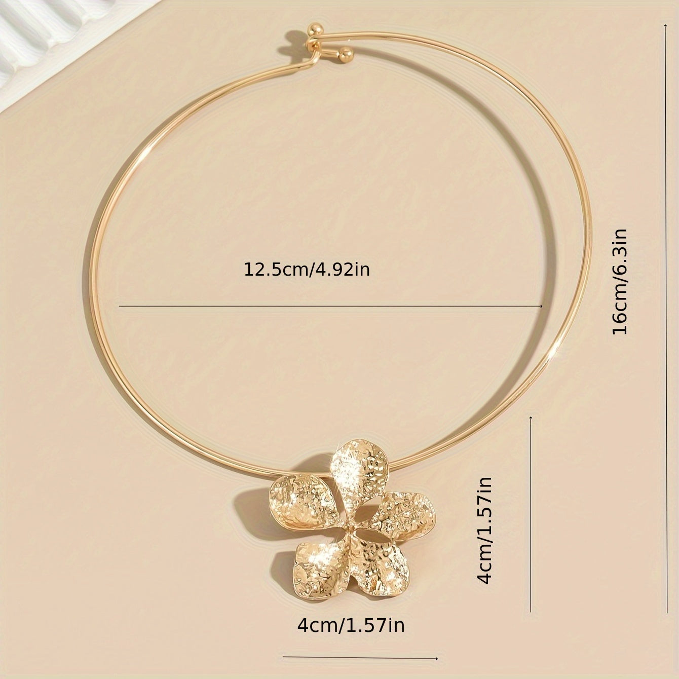 Simple Flower Pendant Collar Necklace Temperament Neck Jewelry Decoration Party Favors